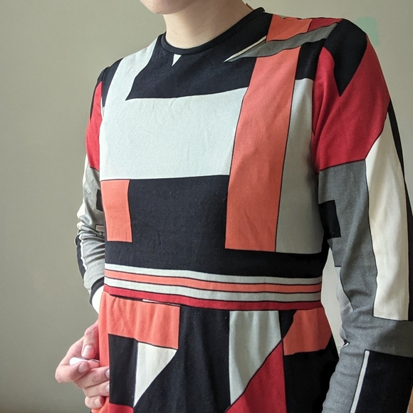 Vintage 60's Paganne by Gene Berk Print Dress - Picture 2 of 5